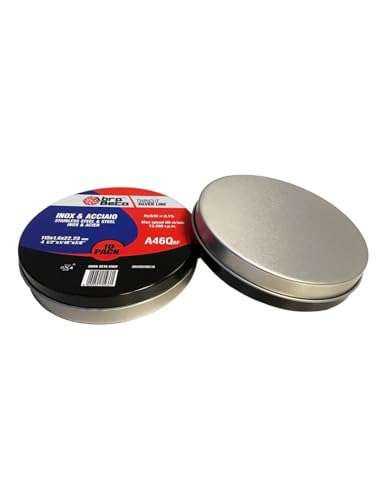 10 Dischi Abrasivi Ø115x1,6mm Abra Beta in Confezione di latta | A46Q Disco da Taglio per Smerigliatrice 115mm per Acciaio e Inox