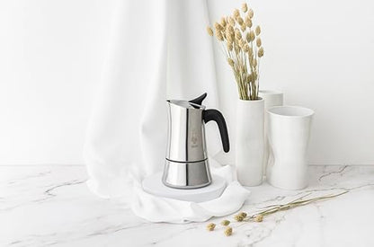 Bialetti Moka Exclusive 3 Tazze Vintage (3 tazze, Silver)
