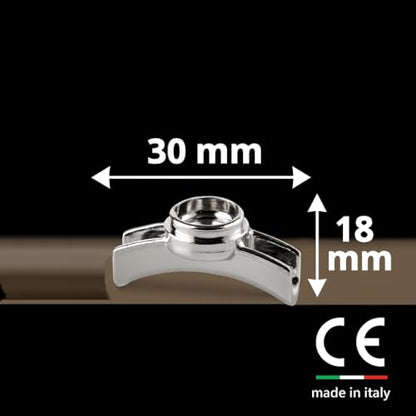 Illy Beccuccio Erogatore in Acciaio per 2 Tazze, Ricambio Compatibile con Macchina da Caffè X1 E.S.E. & Ground, Art. 23796