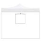 Telo laterale 3x2mt bianco impermeabile con finestra per gazebo richiudibile MARKET-PRO