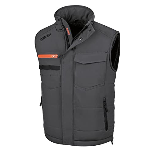 BLACK-GREY MULTI-POCKET VEST SIZE. M