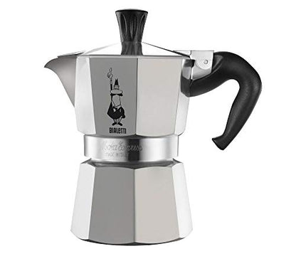Bialetti Caffettiera Moka Express 12 Tazze, Manico anti scottatura, Non adatta a induzione, 12 Tazze (600 ml), Alluminio