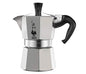 Bialetti Caffettiera Moka Express 12 Tazze, Manico anti scottatura, Non adatta a induzione, 12 Tazze (600 ml), Alluminio