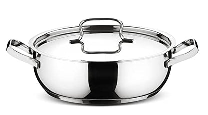 Lagostina Sfiziosa Set di Pentole Induzione, Gas e Forno in Acciaio Inox 18/10, 24 Pezzi, Fondo Lagoseal Plus, con 5 Casseruole, 3 Pentole, Bollilatte, 8 Coperchi, 7 Utensili Cucina