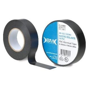 BM Group BETA | Nastro Isolante in PVC Eletrical Tape Nero 0.15mm x 15mm x 10m