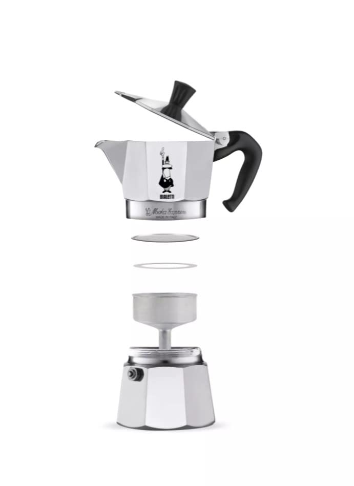 Bialetti Ricambi, Include 1 Guarnizione e 1 Piastrina, Compatibili con Moka express 6 tazze, Moka Induction, Orzo Express e Brikka
