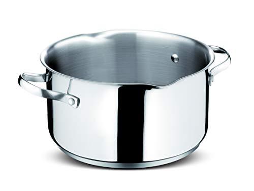 Lagostina Smart Set di Pentole Induzione, Gas e Forno in Acciaio Inox 18/10, 9 Pezzi, Fondo Lagoseal Plus Triplo Strato, Batteria di Pentole con 4 Casseruole, Pentola 2 Maniglie, 4 Coperchi