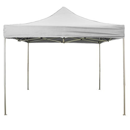 EverGreen Gazebo richiudibile 3x3 m pieghevole telo bianco in PVC 100% impermeabile 9006