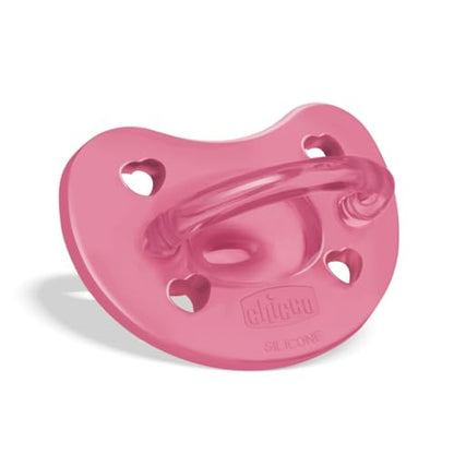 PhysioForma Ciuccio in Silicone 16 - 36 Mesi, Set di Gommotti Morbidi e Delicati, Supportano la Respirazione Fisiologica e Favoriscono il Corretto Sviluppo della Bocca, Rosa