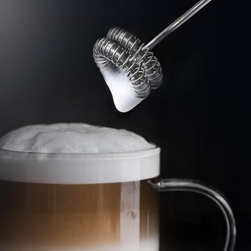 Bialetti Whipper, Regolabile su 3 Livelli, Doppia Frusta, Ricarica USB, Acciaio Inossidabile