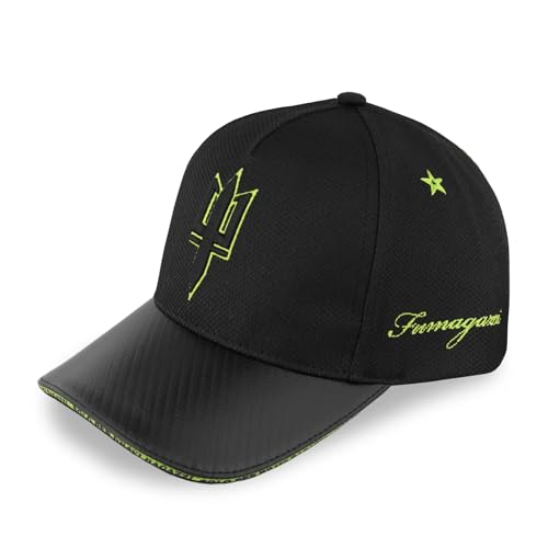 Carpe Diem Shop FUMAGAZZI | Berretto Cappello con Visiera Combo “SquadraCorse” NeroVerde Tema carbonio