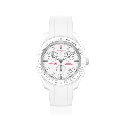 Orologio Fumagazzi BoomWatch “ChronoZoo” – Bianco| ø, logo Rosa, 42 mm Movimento Cronografo al Quarzo, Cinturino Silicone, 5 ATM.