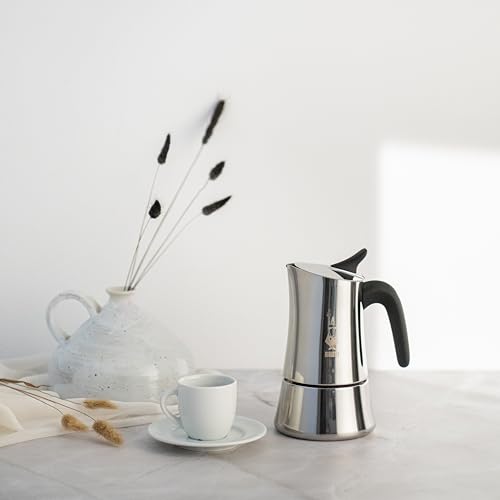 Bialetti Moka Exclusive 3 Tazze Vintage (3 tazze, Silver)