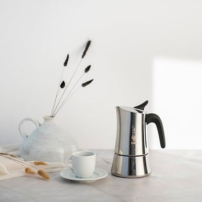 Bialetti Moka Exclusive 3 Tazze Vintage (3 tazze, Silver)