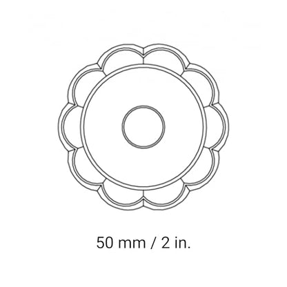 Marcato - Stampo ad Espulsione per Ravioli , Forma Fiore Ø 50 mm | Collezione Campagne Heritage
