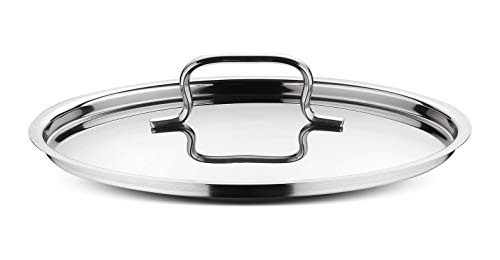 Lagostina Sfiziosa Set di Pentole Induzione, Gas e Forno in Acciaio Inox 18/10, 24 Pezzi, Fondo Lagoseal Plus, con 5 Casseruole, 3 Pentole, Bollilatte, 8 Coperchi, 7 Utensili Cucina