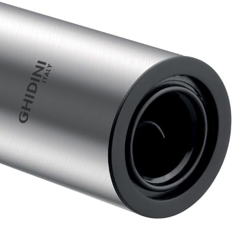Ghidini Italy 1850 | Levatappi Elettrico Ricaricabile USB-C - Cavatappi con Tagliacapsule Universale in Acciaio Inox, Ø4,8x21cm