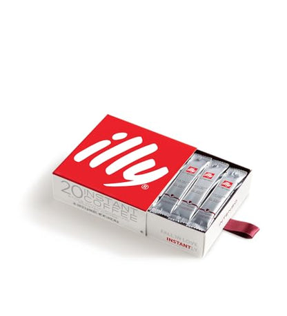 ILLY 200 Caffè Solubile Istantaneo 10 Scatole da 20 Stick di Caffe 100% Arabica, Tostato INTENSO 25716ME