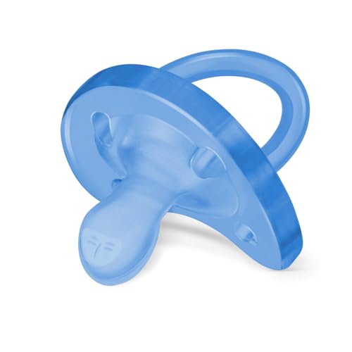 PhysioForma Ciuccio in Silicone 6 - 16 Mesi, Set di Gommotti Morbidi e Delicati, Supportano la Respirazione Fisiologica e Favoriscono il Corretto Sviluppo della Bocca, Azzurro
