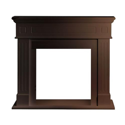 Cornice per camino rivestimento in legno L110xP36xH100 Cambridge Noce