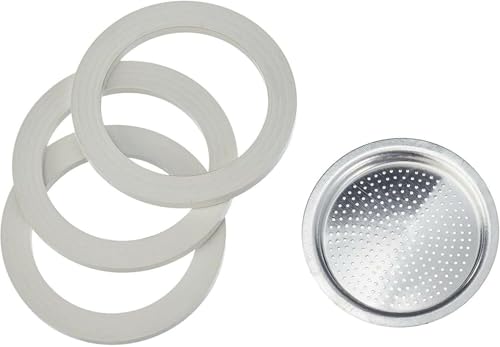 Bialetti Set di 3 Confezioni di Guarnizioni Moka Express di Alluminio | Ricambi Originali Adatti a Moka Break, Fiammetta, Mini Express, Rainbow | Scegli il formato