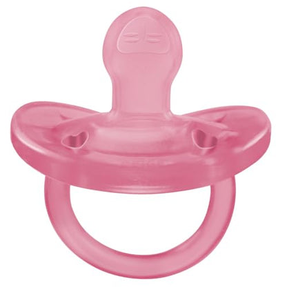 PhysioForma Ciuccio in Silicone 16 - 36 Mesi, Set di Gommotti Morbidi e Delicati, Supportano la Respirazione Fisiologica e Favoriscono il Corretto Sviluppo della Bocca, Rosa