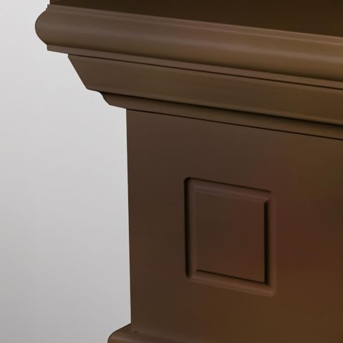 Cornice per camino rivestimento in legno L110xP36xH100 Cambridge Noce