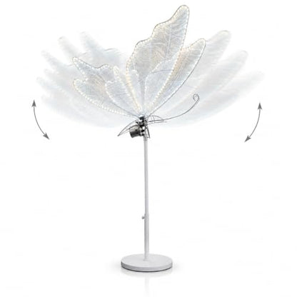 Farfalla Luminosa Cinetica LED con Ali in Movimento Sistema Motorizzato, Ali Traslucide, Uso Interno, Riutilizzabile, Effetto 3D