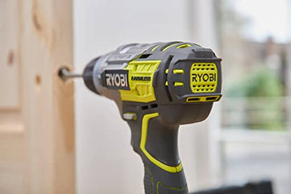 Ryobi R18PDBL-220S Trapano Avvitatore a Percussione Bushless a Batteria 18V ONE+, Indicato per Forare e Avvitare Legno, Metallo e Muratura, Mandrino Autoserrante 13mm, Include Due Batterie da 2.0Ah