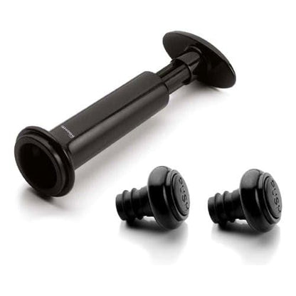 Ghidini Italy | Pompetta Salvavino Sottovuoto con 2 Tappi; Sistema salva freschezza per Bottiglie di Vino