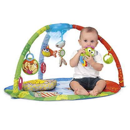 Chicco Gioco Bubble Gym, Palestra Elettronica Interattiva, con Sonagli e Tappetino