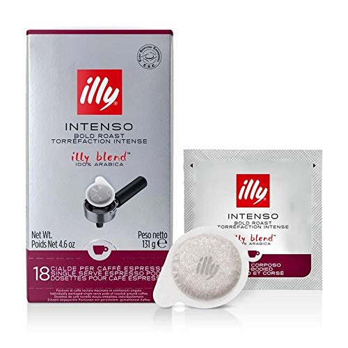 illy Caffè in Cialde ESE Monodose, Tostato Intenso, 1 Confezione da 18 Cialde