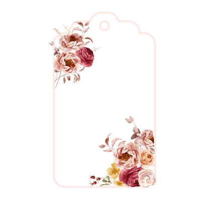 50 Etichette Cartoncino per Bomboniera, 50 Pezzi Tag Talloncino con Stampa Personalizzata, Bigliettini Cartellini Forma Personalizzabile