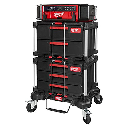 MILWAUKEE PACKOUT Cassettiera Portautensili a 2 Cassetti, Sistema Modulare