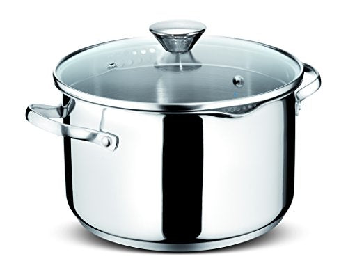 Lagostina Smart Set di Pentole Induzione, Gas e Forno in Acciaio Inox 18/10, 9 Pezzi, Fondo Lagoseal Plus Triplo Strato, Batteria di Pentole con 4 Casseruole, Pentola 2 Maniglie, 4 Coperchi