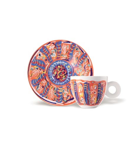 Illy Art Collection Sol Calero | 25367 Un Set da 4 Tazze da Cappuccino, Numerate e Firmate dall'artista