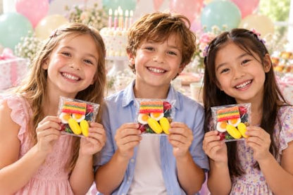 Haribo Caramelle Gommose Assortite 18 bustine da 50g. | Bustina Trasparente, Gusto Frutta Mista, Feste ed Eventi