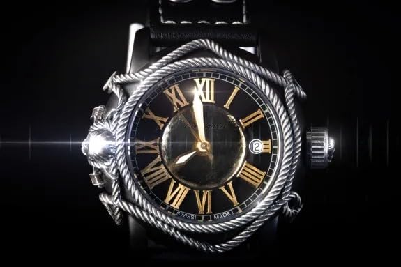 Generico FU195 Orologio da Polso Fumagazzi - Pendaglio da Forca, ø 43 mm, Cinturino Artigianale in Vera Pelle, Movimento Automatico, Water Resistant