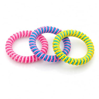 Chicco Braccialetto Natural Protettivo alla Citronella, 3 Pezzi, Colori Assortiti, Plastica, Resistente all'Acqua, dai 3 Anni