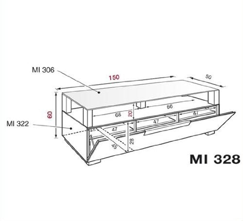 Supporto per TV Max 70" Peso Max 40 Kg 3 snodi Installazione Muro