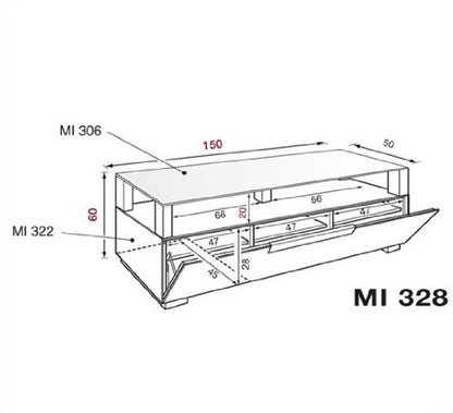 Supporto per TV Max 70" Peso Max 40 Kg 3 snodi Installazione Muro