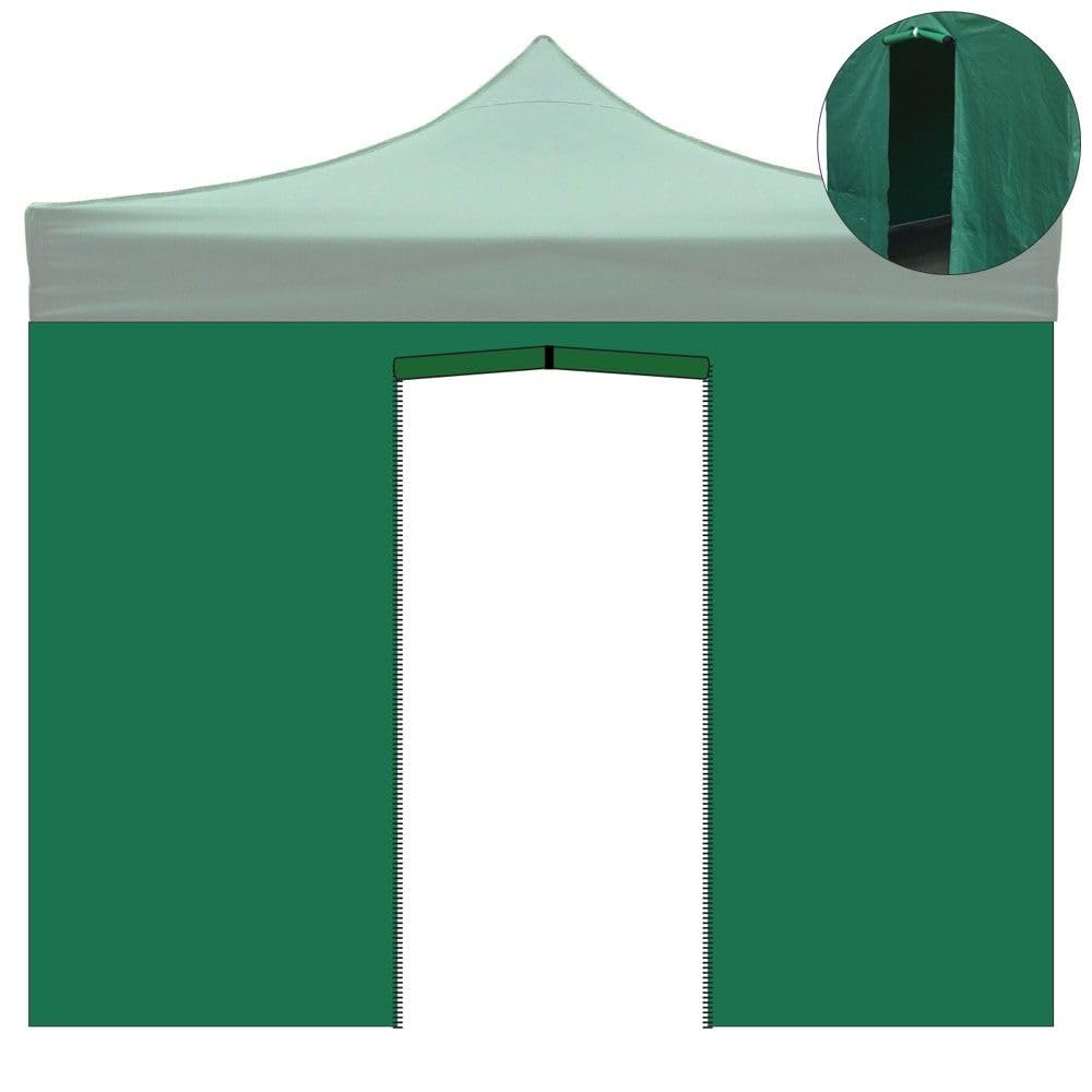 Divina Garden Telo Laterale 2x3mt con Porta per Gazebo 3x3mt Telo 600D Impermeabile 9004/4