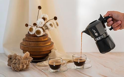 Moka Bialetti Brikka Exclusive Nera Vintage 2 Tazze | Caffettiera in Alluminio