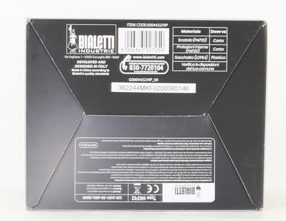 Bialetti Milk Frother Elettrico, Montalatte per Cappuccino, Capacità 150 Ml Cappuccino O 300 Ml Latte Caldo, Bianco