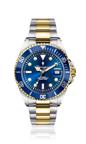 Orologio Fumagazzi Dittatore SangueBlu Automatico | ø40 mm Cassa acciaio con ghiera girevole, Movimento 8215 Automatico, Cinturino Acciaio, 10 ATM.