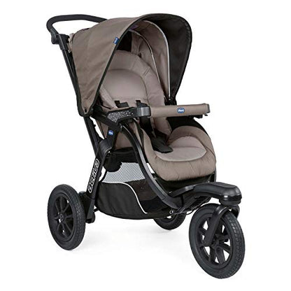 Chicco Trio Activ3 Passeggino Trio 3In1 Sistema Modulare Con Car Kit, Passeggino 3 Ruote, Navicella Neonato E Seggiolino Auto Gruppo 0+, Con Chiusura Pieghevole, Beige, ‎113 x 121.5 x 64 cm, 23.2 Kg