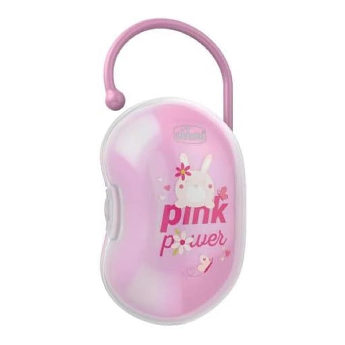 Chicco Double Pacifier Holder, Newborn Pacifier Holder, Versatile and Hygienic, Easy to Attach, Ergonomic Shape, Stirilizable, Pink, 0 Months+