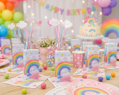 Carpe Diem Shop Succhi di Frutta Personalizzati per Compleanno, Feste a Tema, Eventi per Bambini, Stile Acquerello, Coordinati Festa, Chiudifesta, Gadget