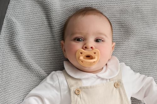 PhysioForma Gommotto Luxe, Silicone Pacifier 6 - 16 Months, Set of Soft and Delicate Rubbers, Support Physiological Breathing and Promote Correct Mouth Development, 2 Pieces, Baby Girl