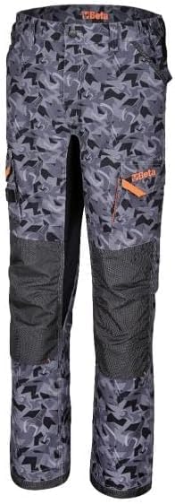 BETA 7818CM Pantaloni da Lavoro Elasticizzati 260 Grammi Work Canvas Camouflage Uomo Multitasche | Resistenti ed Effetto Mimetica Taglia: S
